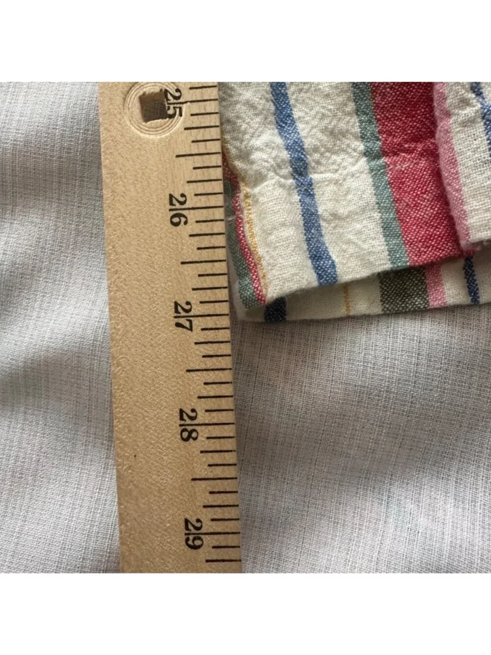 Old Navy Womens Striped Linen Blend Lounge Pants Large Red Blue White Resort - Picture 10 of 12